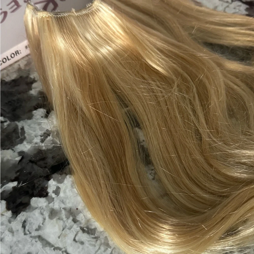 Blonde Hair Halo/Clip In Extension NIB